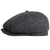 HT3747 Beret Men Women Autumn Winter Hat Octagonal  Cap New Warm Artist Painter Wool Beret Hat Male Female Flat Beret Cap 4