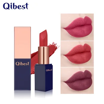 

12 Color Velvet Matte Lipstick Moisturizer Long Lasting Lipsticks Waterproof Easy To Color Red Brown Purple Lip Makeup Lip Stick