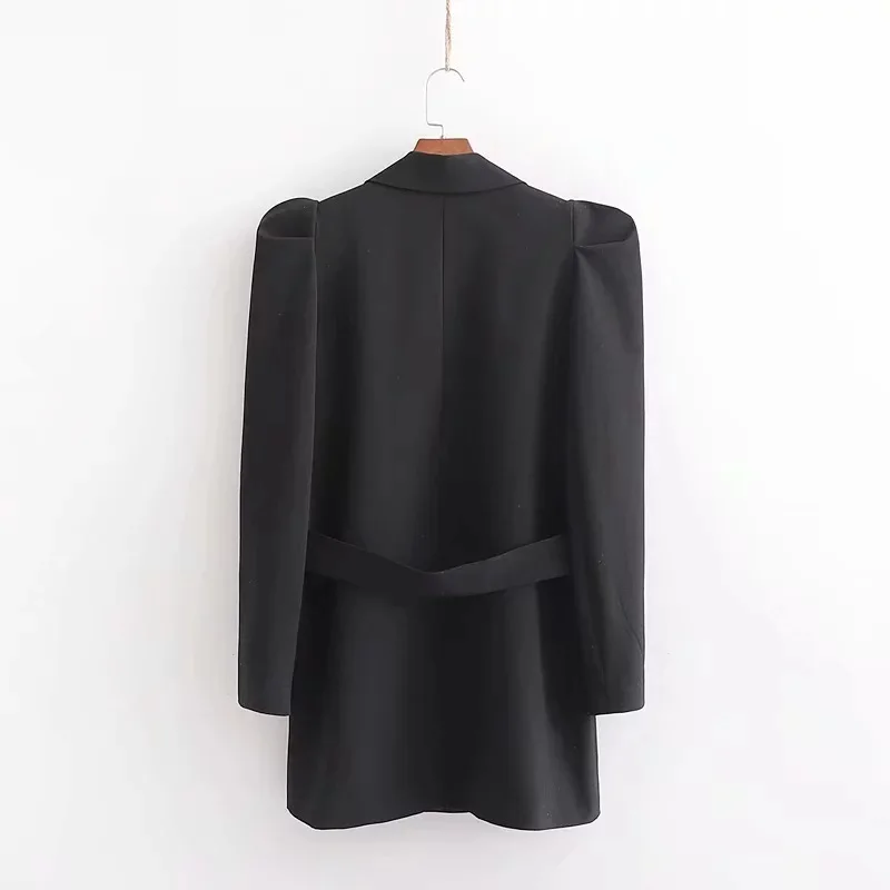 

Pj02 2019 Winter Western Style Fold-down Collar Long Sleeve peng xiu Suit Jacket