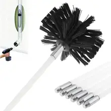 7pcs/lot of Flexible Chimney Brush Drying Tube Inner Wall Cleaning Brush with Six Poles and Brush Head