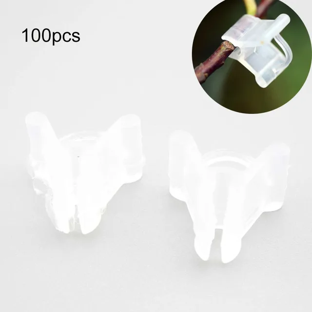 100Db/Beállított Kerti Növényi Zöldség Oltó Klipek Zöldségvirág Átlátszó Univerzális Kertészeti Díszek Szerszámok Műanyag A1