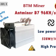 BTM Miner Antminer B7 96KH/s 528W(без БП) Asic Tensority Miner Mine BTM лучше чем Antminer S9 S11 S15 A9 Z9 A9