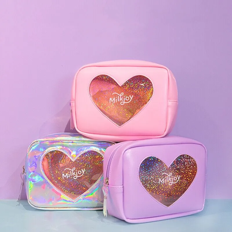 Bentoy-Milkjoy-Laser-Lucency-Cosmetic-Cases-Diamonds-Hologram-Heart-Girl-Make-up-Bag-Case-Travel-Toiletry (3)