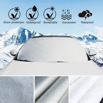 

Car sun block imitation cowhide aluminum film Car Sun Shade Auto Curtain Windshield Snow Cover Ice Removal Wiper Visor