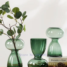 Креативная стеклянная Геометрическая ваза, необычная прозрачная гидропоника ваза для гостиной, Настольная Цветочная композиция, украшения для дома