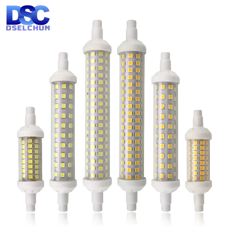 Lampadina LED R7s 78MM 8W 1055 lumen 2700K LUCE CALDA sostituisce alogene corte