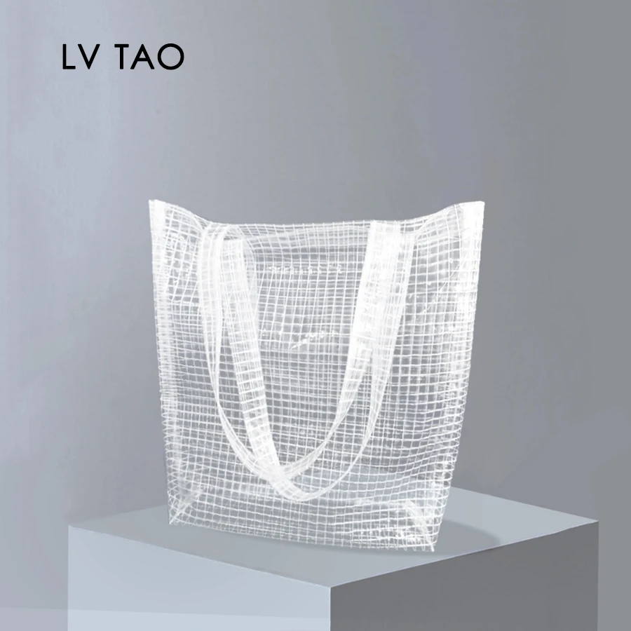 Viny-Bag Clear Transparent Beach Gift Minimalist Summer Pool PVC for Her Vacation