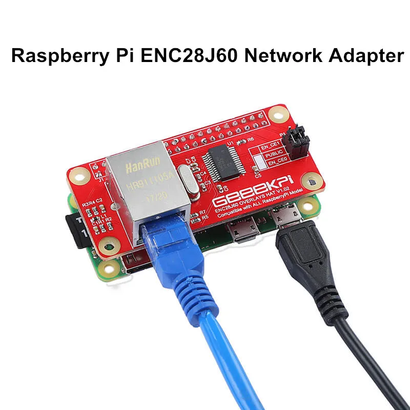 Сетевой адаптер Raspberry Pi Zero ENC28J60 модуль для W щит Pi|Демонстрационные стенды| |