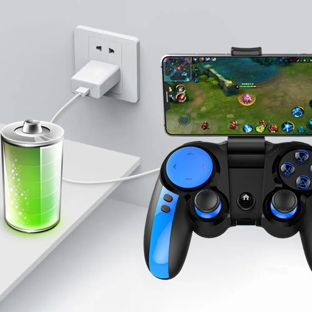 PG-9090 беспроводной Bluetooth 4,0 игровой геймпад интегрированный Тяговый Телескопический джойстик для Android смартфона Windows PC контроллер
