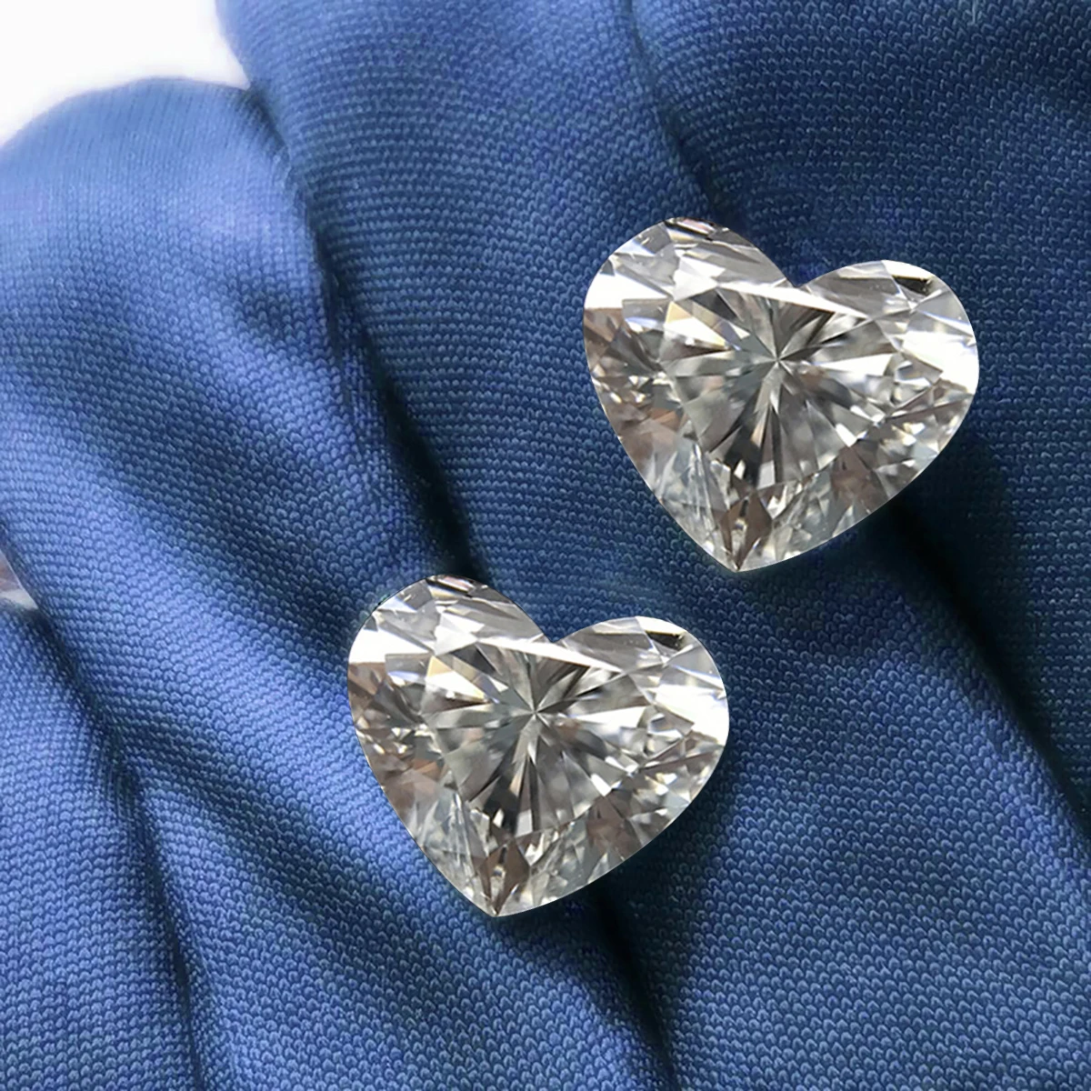 Pedras soltas em forma de coração para mulheres, Moissanite Stones, excelente corte, Pass Diamond Tester, D Color, VVS1, 0.3ct a 4ct