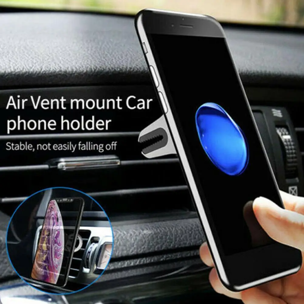 Автомобильный держатель для телефона 2 в 1 держатель на вентиляционное отверстие автомобиля кольцо-держатель на палец держатель вращение на 360 ° металлическая подставка держатель для мобильного телефона