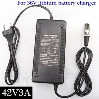 

42V 3A Electric Bicycle Charger 36V Lithium Battery Charger Lithium Battery Pack Plug 3P XLR High Quality Connector