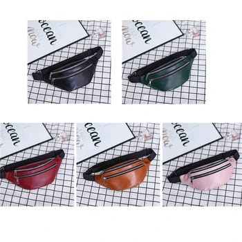 

Women Chest Bag Waist Packs For Unisex Female PU Leather Fanny Packs 2020 New Fashion Ladies Belt Bum Bags