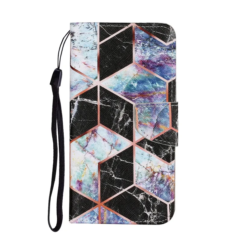 Elegant Painted Leather Wallet Flip Case - Premium Book-Style Cover