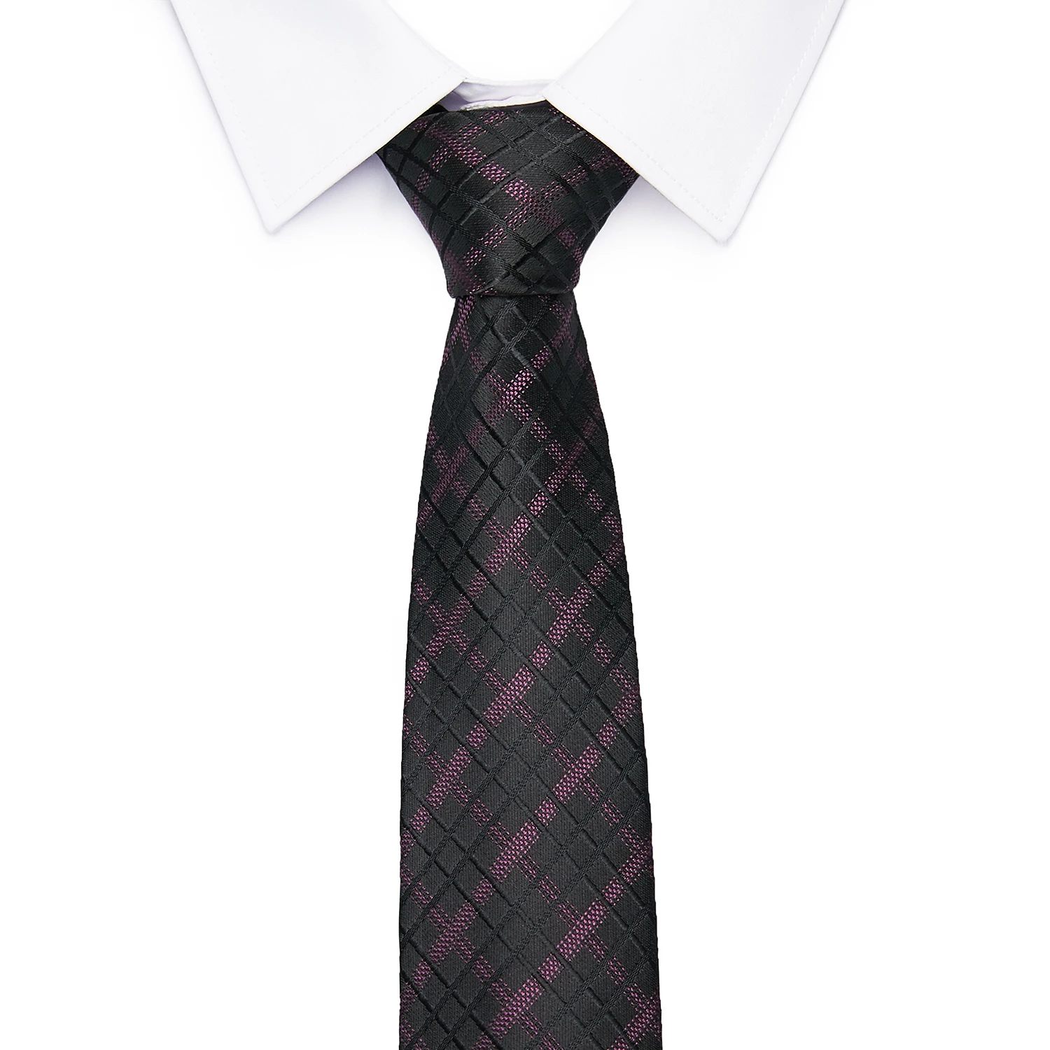  Gift for Men Tie Set Fashion plaid paisley jacquard tie &handkerchief&cufflinks&clip gift box set w
