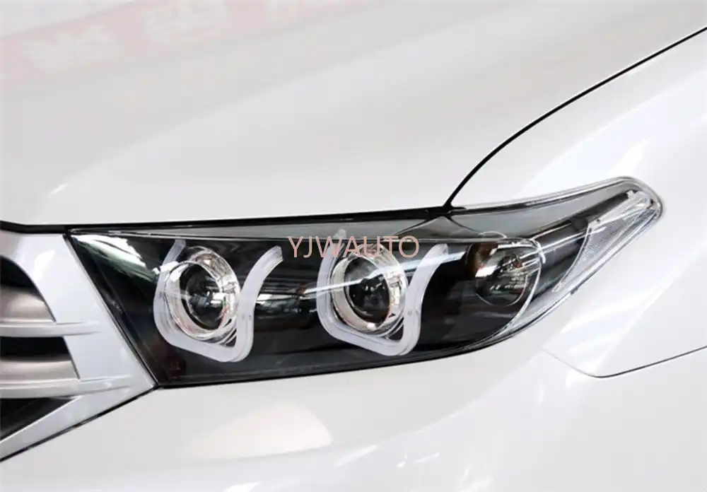 For Toyota Highlander 2012 ~ 2014 Car Headlight Clear Lens Auto Shell Cover