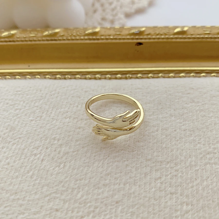 2021 Korean Female's AAA Zircon Ring Simple MOM Adjustable Opening Rings for Women Mother's Day Jewelry Gift