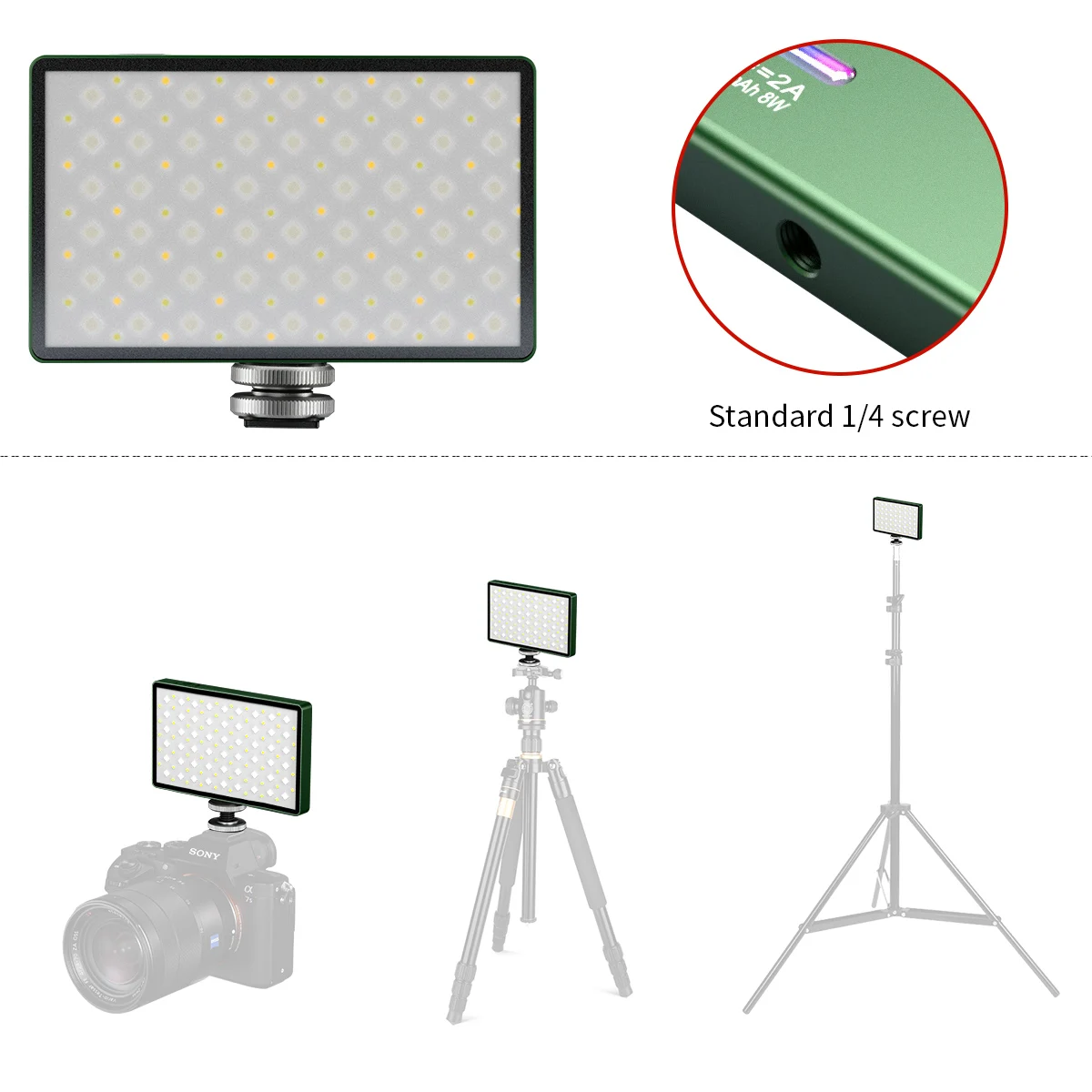 Soonpho-P10 Kit de Luz de Vídeo LED,