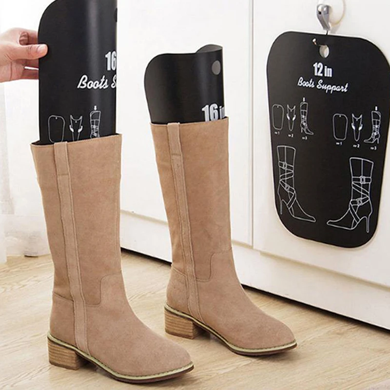1/2pcs Black Boots Boot Shaper Stands Form Inserts Tall Boot Support Keep Boots Tube Shape For Women And Men