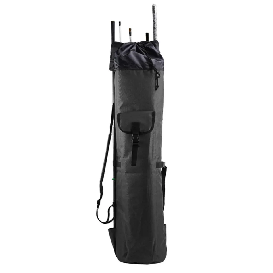 

Timelytrust Fishing Rod Bag Fishing Tackle Tool Multifunctional Foldable Canvas Fishing Bag Fishing Rod Bag Fishing Accessories