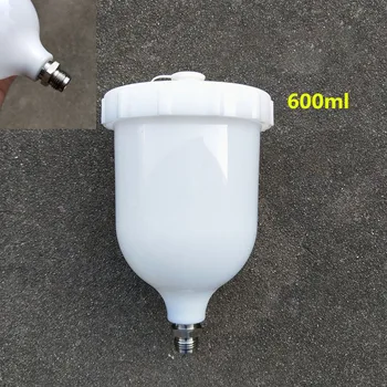 

600ml Plastic Hvlp Paint Cup Pot For Sata Sprayer Cup Connector Jet Paint Sprayer Professional Durable Sturdy Large Capacity
