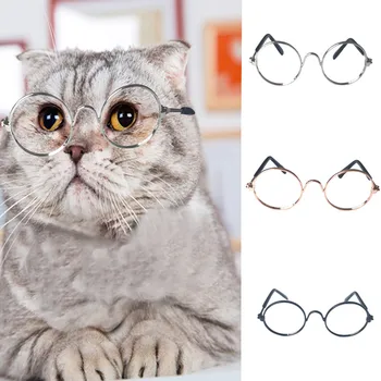 

Cat Sunglasses Photos Props Pet Lovely Vintage Round Sunglasses Eye Wear Glasses For Small Dog Cat Pet Photos Props#0819y30