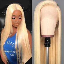 BEAUDIVA#613 блонд кружевные парики шелковистые бразильские прямые человеческие волосы 13*4 кружевные фронтальные человеческие волосы парики