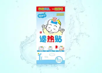 

6pcs/set Baby Antipyretic Sticker Ice Treasure Sticker Child Baby Cooling Antipyretic Sticker