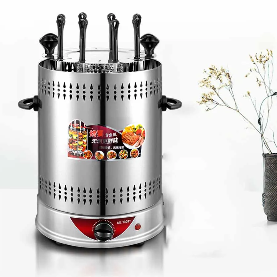 Электрическая печь 220 в домашний барбекю машина гриль Крытый Электрический автоматический вращающийся барбекю электрическая печь D391