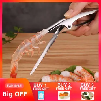 

Shrimp peeler Kitchen seafood gadgets Shelling practical 304 stainless steel Open shrimp machine Peeling pliers Artifact