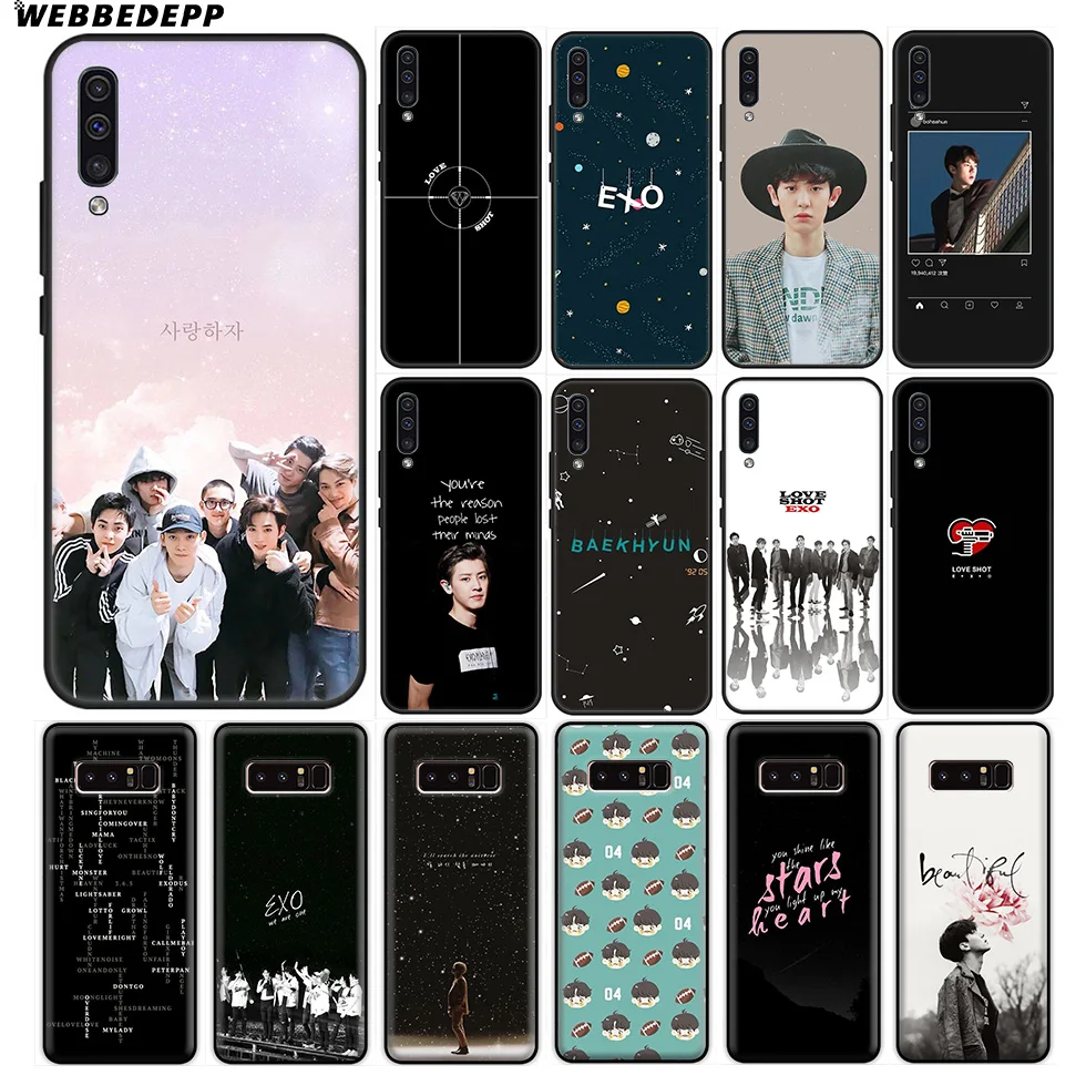 Sehun Chanyeol EXO Soft Case for Samsung Galaxy A70s A50s A40s A30s A20s A20E A10s Note 8 9 10 Plus |