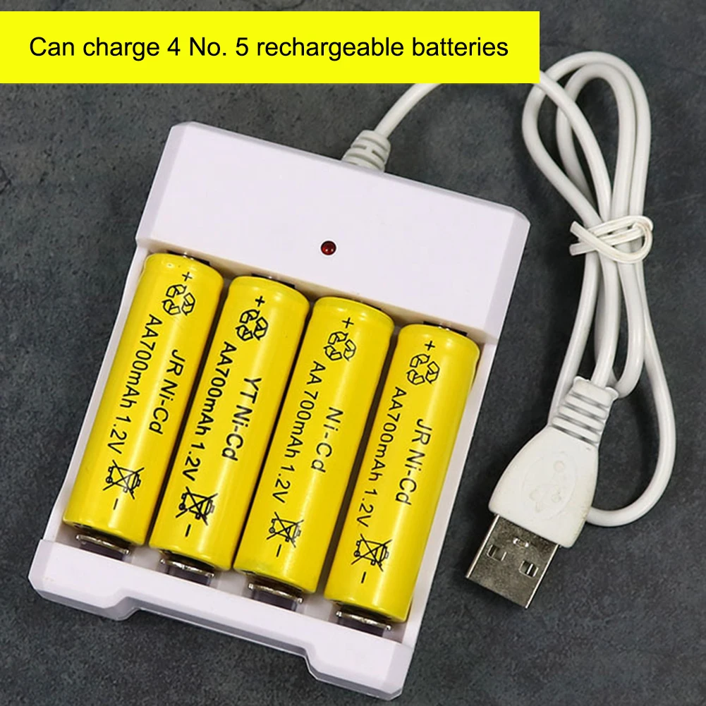 Зарядное устройство для батарей AA/AAA адаптер быстрой зарядки выход USB 3/4 зарядное
