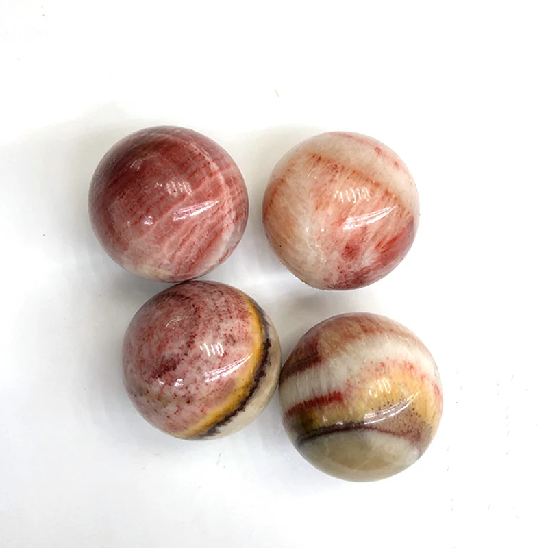 Rhodochrosite хрустальный шар из кварца натуральный маленький размер оптовая продажа 1