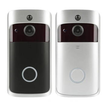 

2PCS WiFi Video Wireless Doorbell App Control Two-Way Talk Smart PIR Door Bell Security Camera HD Calling Home Bell Door Ring