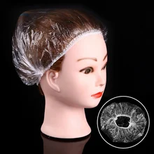 10 шт одноразовые прозрачные спа-салон для волос Домашний душ для купания резиновые шапочки Горячий Поиск