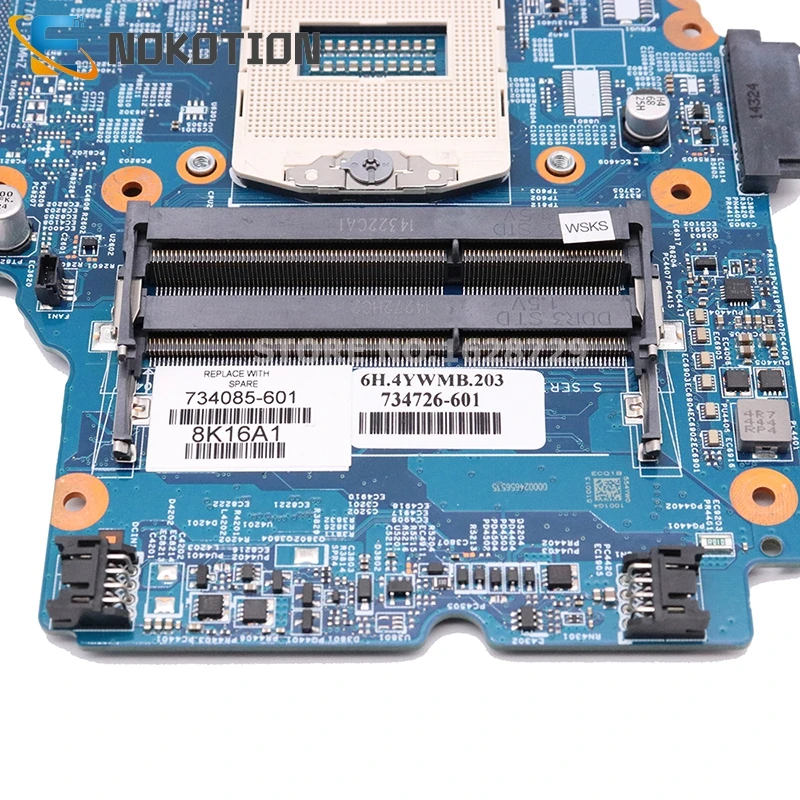 NOKOTION 48.4YW05.011 734085-501 734085-001 материнская плата для ноутбука hp ProBook 450 G1 основная плата HM87 полностью протестирована