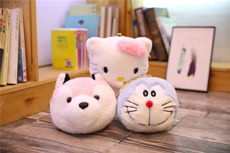 Плюшевые животные, плюшевые, Doraemon, Пикачу, hello kitty, большие длинные уши, кролик, панда, Shouder, сумка на цепочке, KT, подарок на день рождения, игрушка для мальчиков и девочек