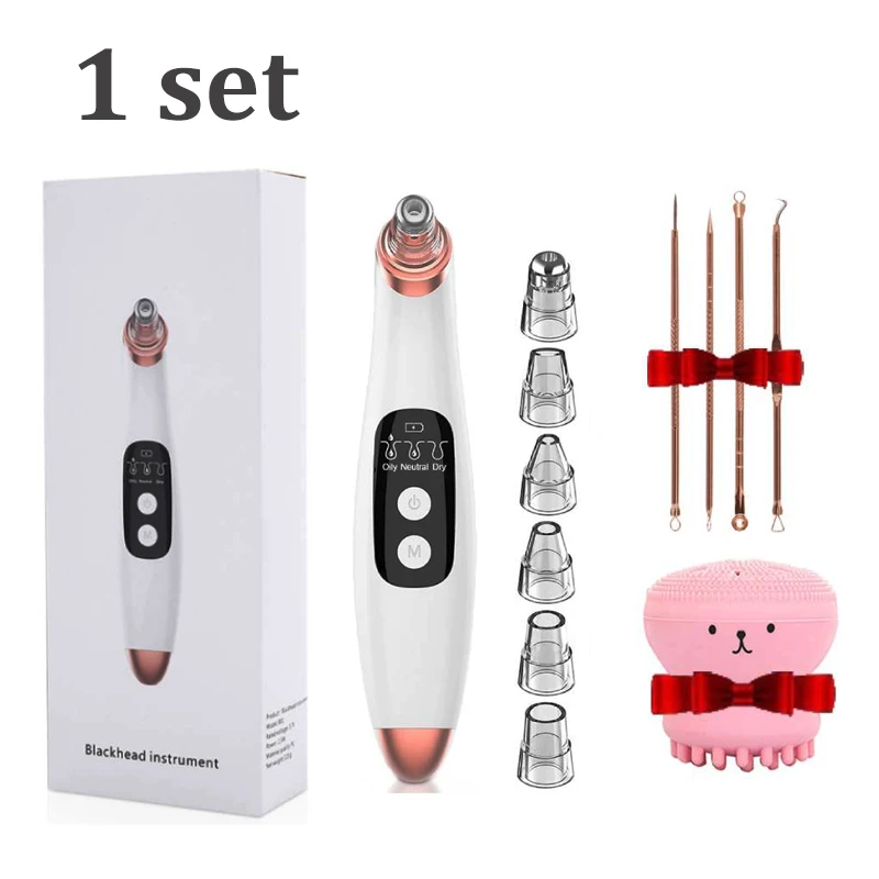 Electric Deep Cleansing Blackhead Remover Needles Acne Black Spot Extractor Vacuum Suction Exfoliating Pore Cleaner Face Tools | Красота и