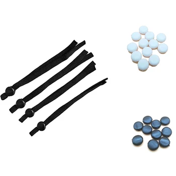 

Cord Locks Silicone Toggles for Drawstrings Elastic Cord Adjuster Non Slip Stopper (200Pcs Mixed Packaging)