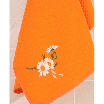

Kitchen towel 50X70 Chamomile Waffle, H \ B100%, Orange