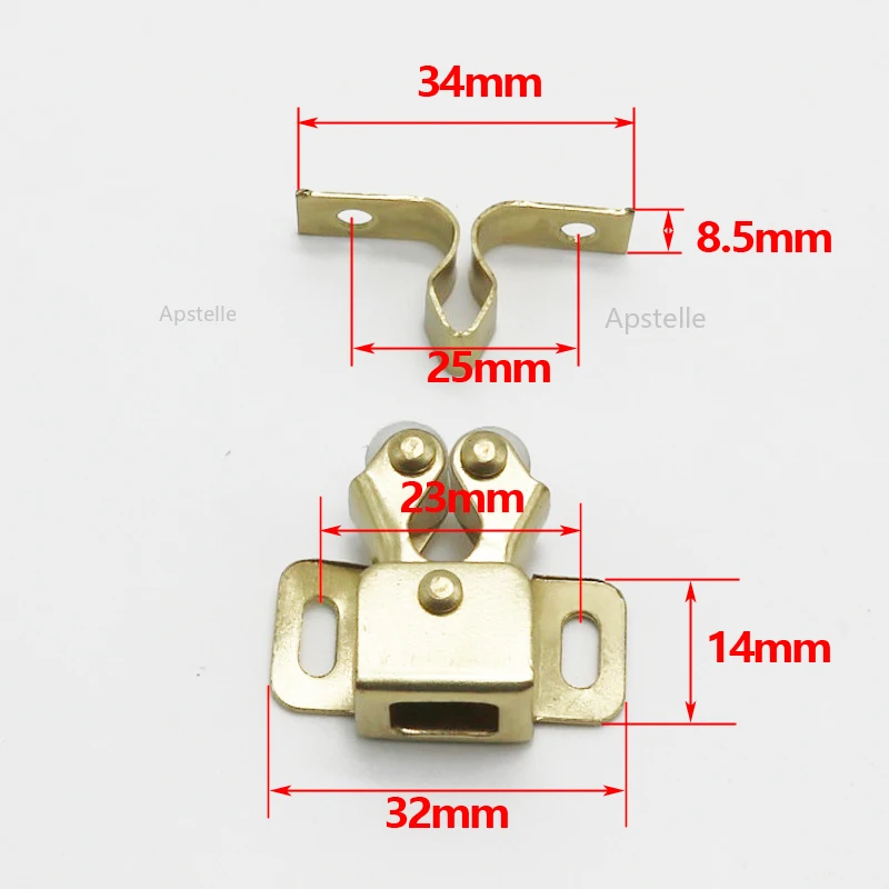 1PCS Door Stop Closer Cabinet Clips Damper Buffer Magnet Cabinet Catches for Wardrobe Hardware Furniture