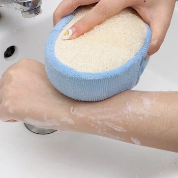 

Natural Loofah Luffa Loofa Bath Shower Wash Body Pot Sponge Scrubber Useful Tool Towel Massage Back Scrubber Brush
