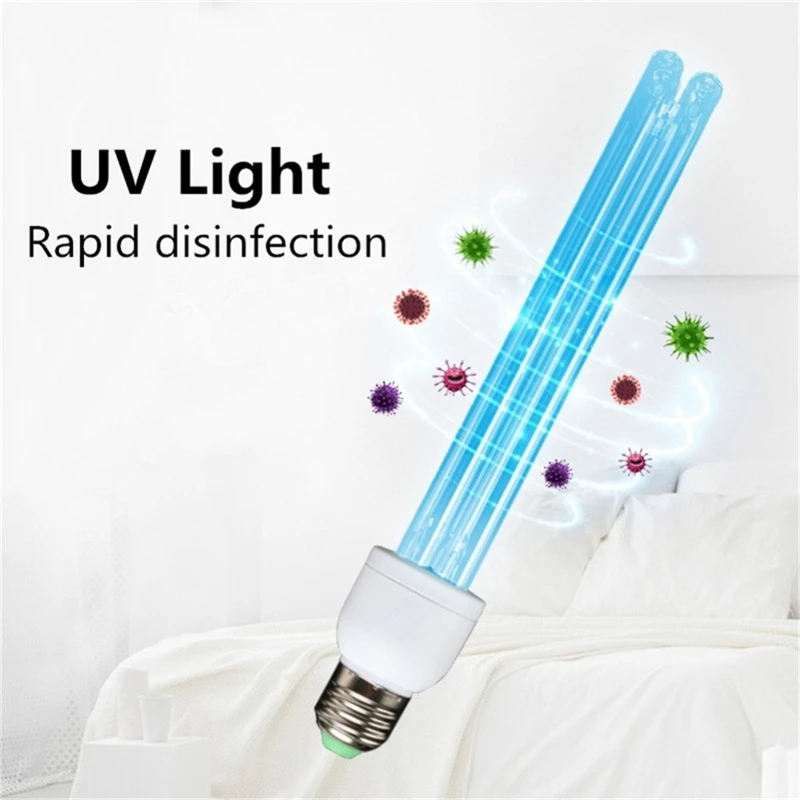 E27 UVC Ultraviolet UV Light Tube Bulb Disinfection Lamp Ozone Sterilization Mites Lights Germicidal Lamp Bulb 220V 15W 25W 35W uv disinfection lamp uv sterilization lamp