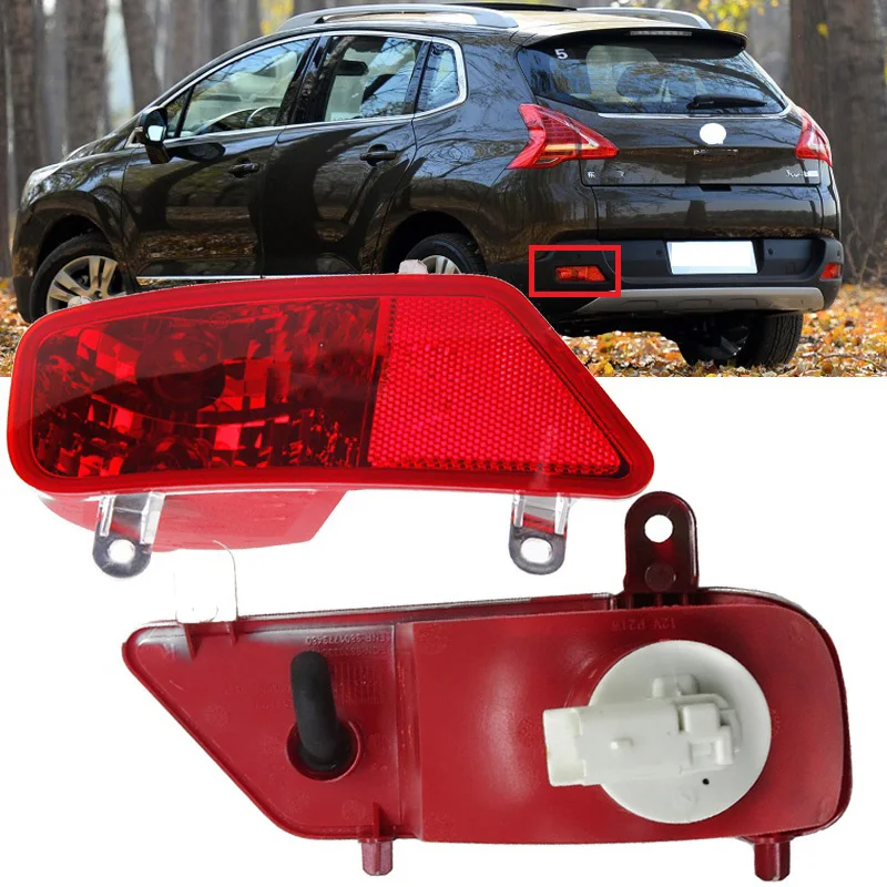 Lofty Richy Paraurti Posteriore Fendinebbia Per Peugeot 3008 2009-2016 Stop Brake Lamp Segnale Di Svolta Avvertimento Fendinebbia Riflettore Luce Di A