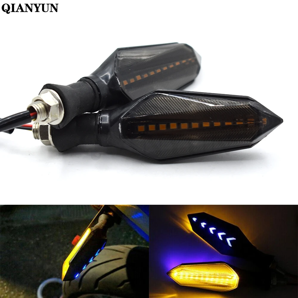 

Universal motorcycle LED turn signal indicator light amber running light for Kawasaki ZZR600 ZXR400 Z750S ER-5 ZR750 ER6N ER6F