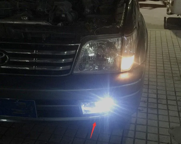 2 шт. авто Стайлинг переднего бампера Туман светильник тумана для Toyota prado LC90 FJ90 96 03