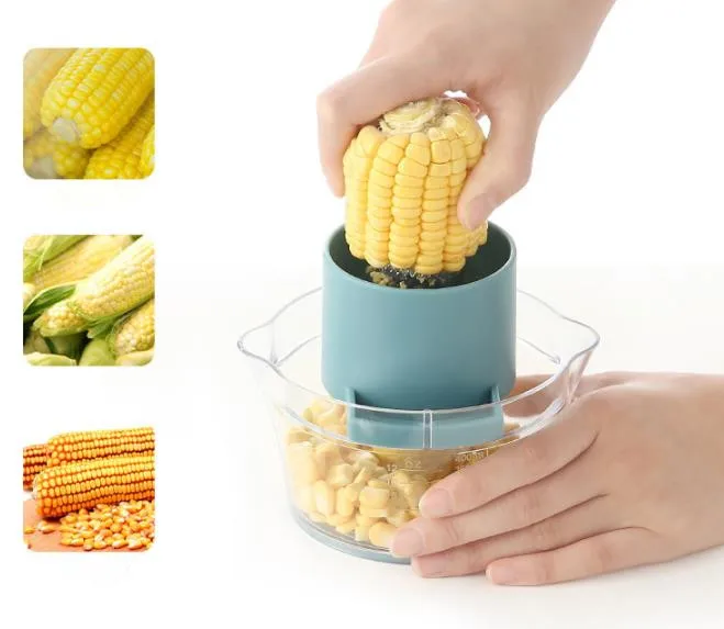 Инструмент для зачистки кукурузы, кернелер, Овощечистка, кухонные инструменты, точилка для имбиря, нож для чеснока+ мерный стакан, кухонные аксессуары