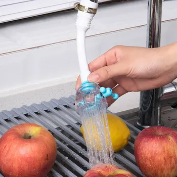 

360 Degree Swivel Kitchen Faucet Tubs Bathroom Water Saver Tool Hand Washing Faucet Extender Rotating Faucet Aerator