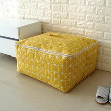 Шкаф-органайзер для постельного белья складная стеганая сумка для хранения домашней одежды Одеяло Подушка Одеяло сумка для хранения Пылезащитная сумка на молнии