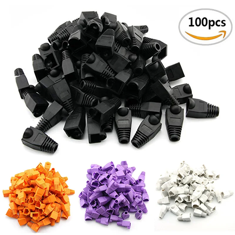 100pcs Colorful RJ45 Connector Caps for Cat6 and Cat5 Ethernet Network Cables Description Image.This Product Can Be Found With The Tag Names Computer Cables Connecting, Computer Peripherals, Ethernet network cable, PC Hardware Cables Adapters